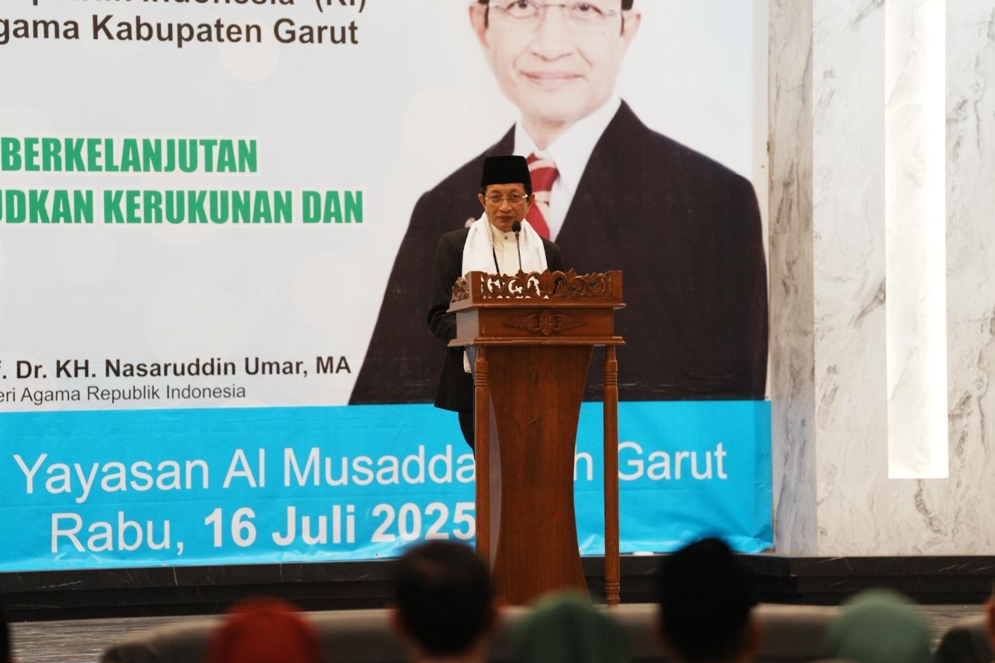 Silaturahmi bersama Tokoh Agama di Garut, Menag Kenalkan Kurikulum Cinta dalam Pembelajaran Pendidikan Islam