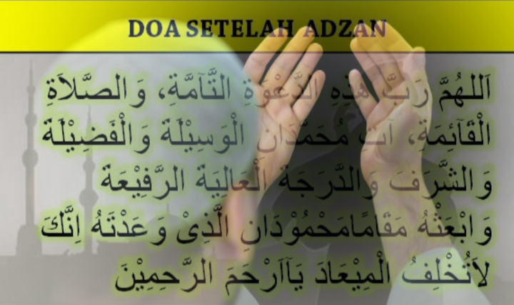 đ" APAKAH KITA MENGANGKAT TANGAN SAAT BERDOA SETELAH ADZAN?