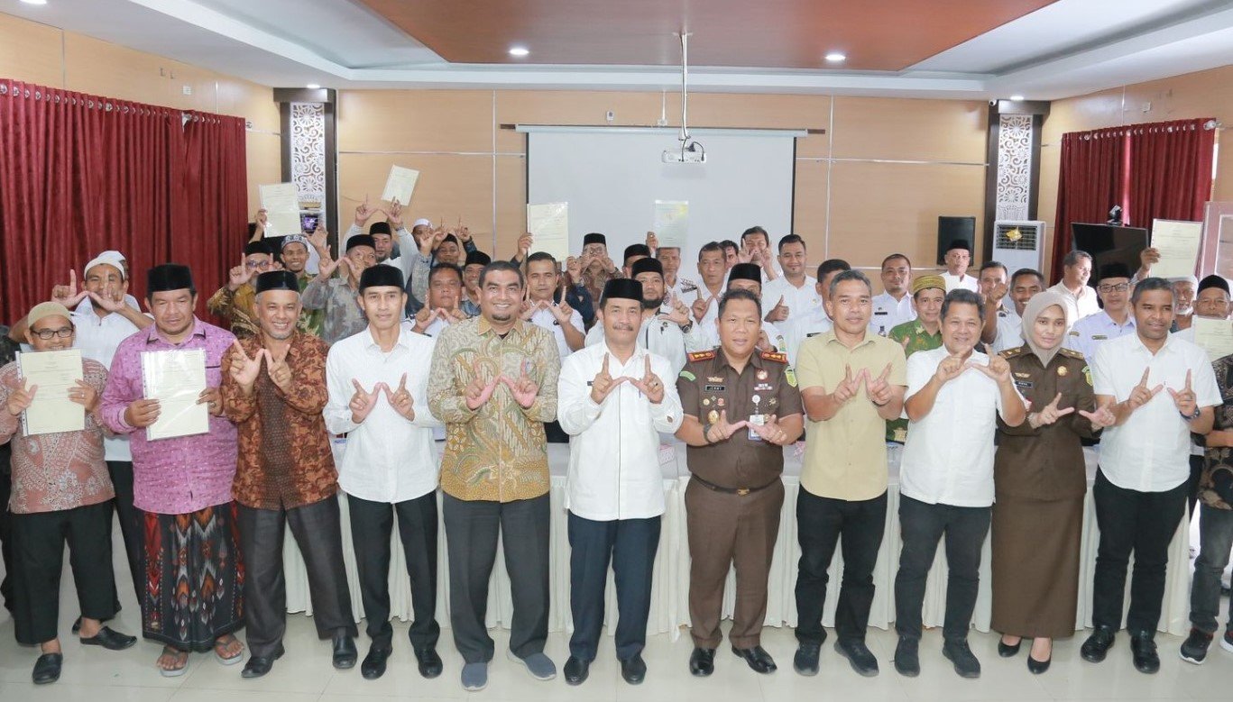 Kolaborasi dengan berbagai Pihak, Kemenag Wujudkan Percepatan Sertifikasi Tanah Wakaf di Aceh Besar