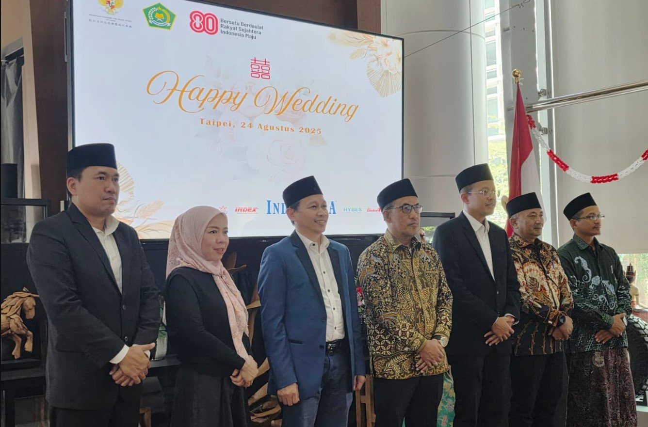 Bersama KDEI Taipei, Kemenag Gelar Nikah Massal bagi 87 Pasangan WNI di Taiwan