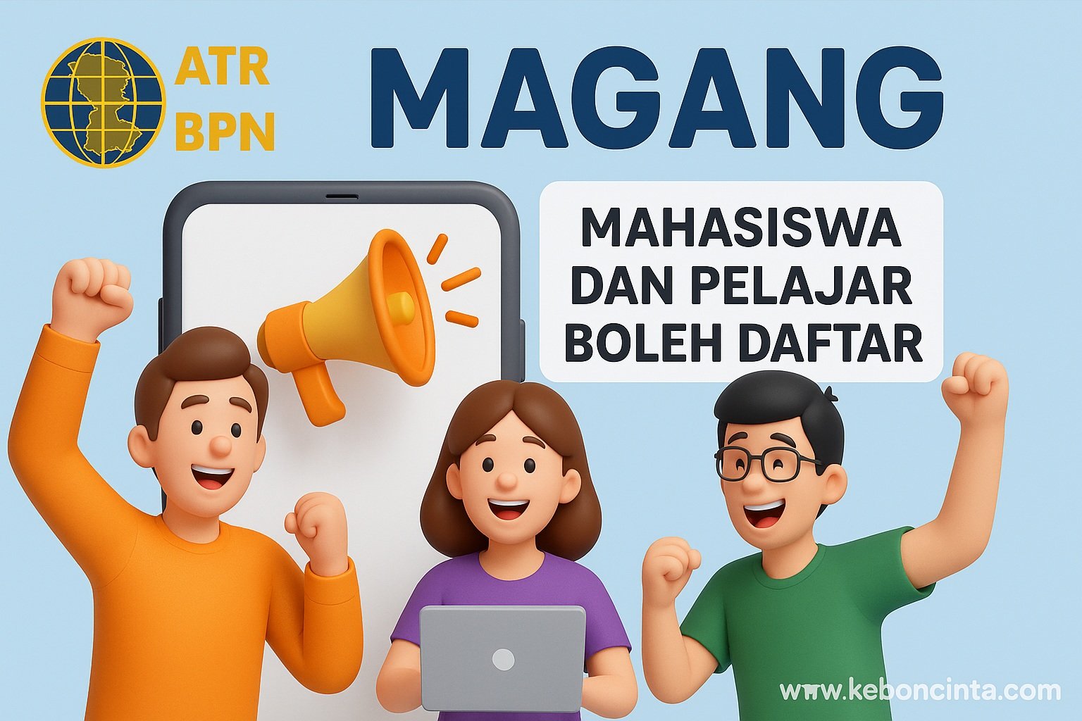Kementerian ATR/BPN Buka Lowongan Magang 2025, Siswa dan Mahasiswa Bisa Daftar