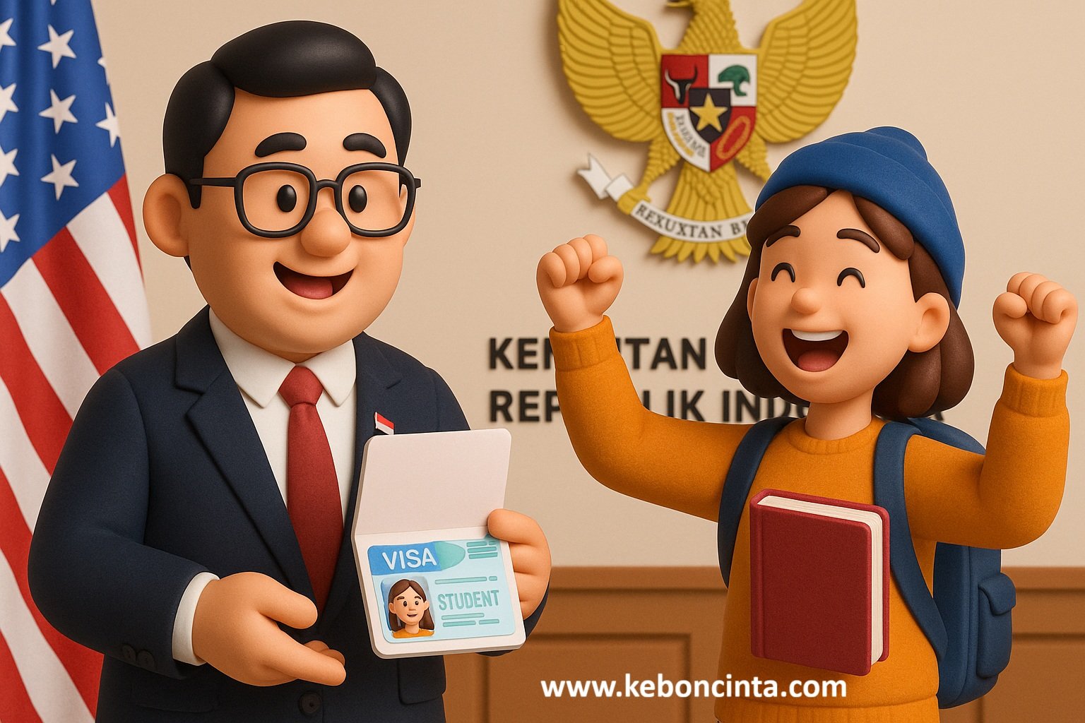 Visa Pelajar Jadi Prioritas Dubes RI di AS, Mahasiswa Penerima F-1 Tak Perlu Batal Studi