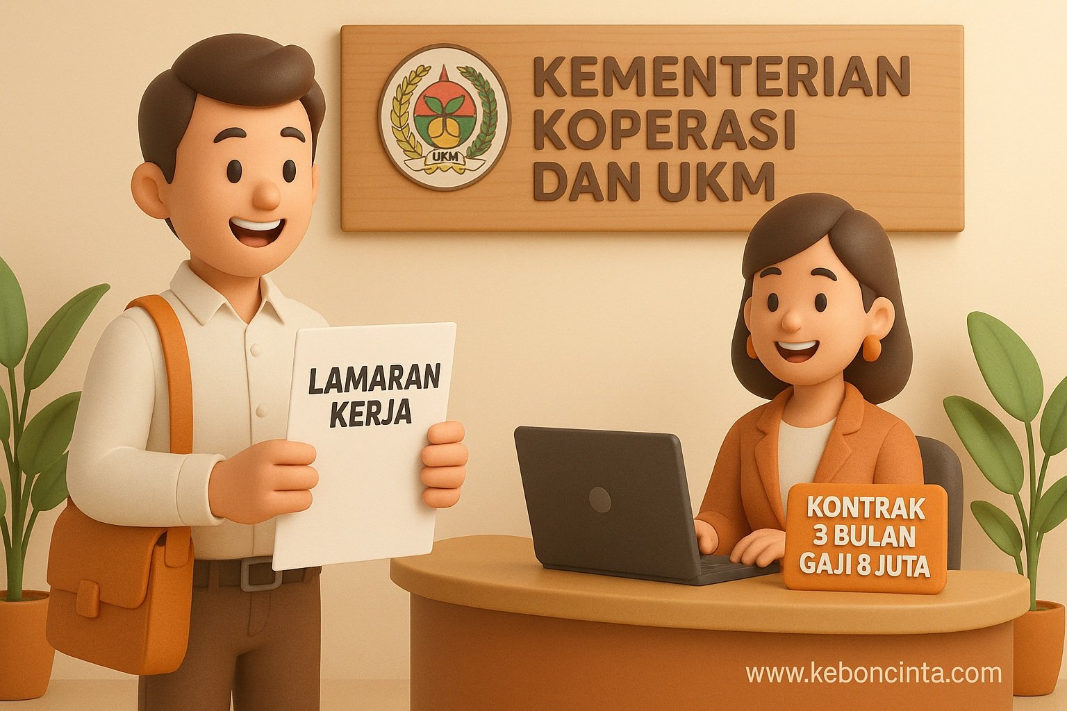 Lowongan Kerja Kemenkop RI: Rekrutmen PMO KDKMP, Kontrak 3 Bulan Gaji hingga Rp 8 Juta