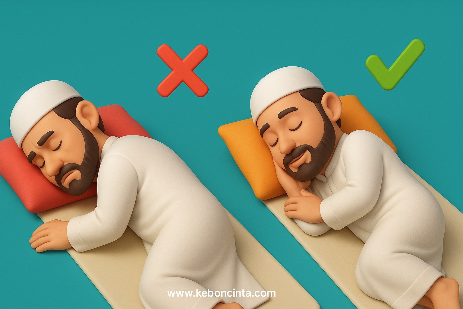 Posisi Tidur yang Dilarang dalam Islam, Penjelasan Hadis dan Sunnah Nabi