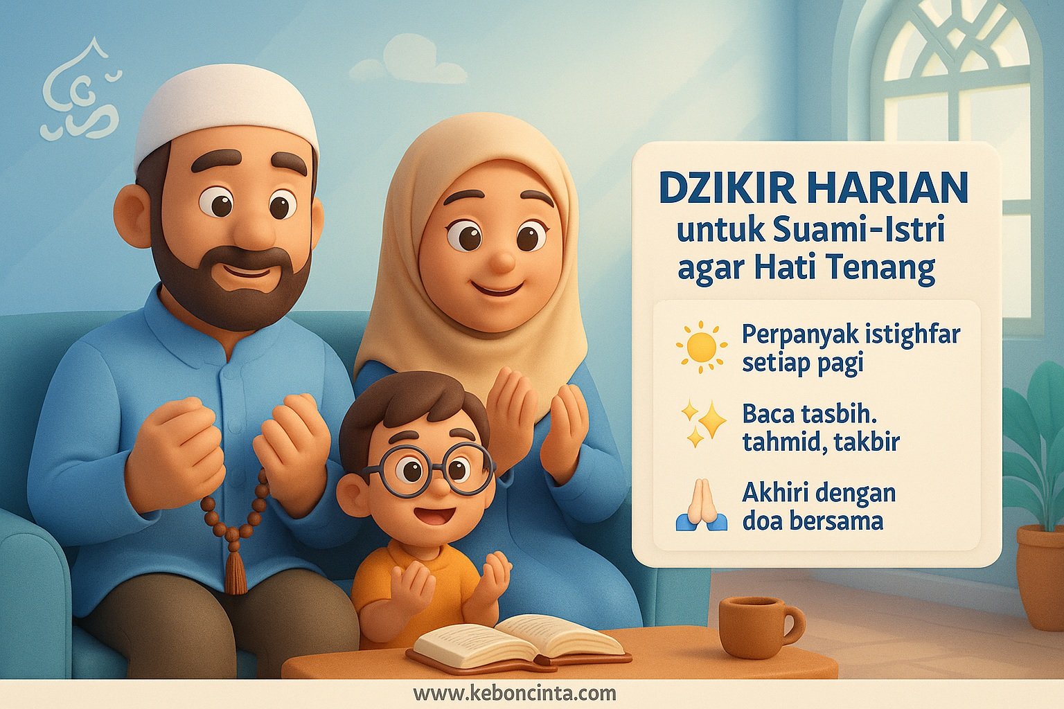 Dzikir Harian untuk Suami-Istri agar Hati Tenang