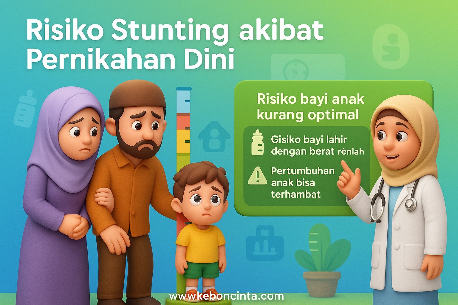 Risiko Stunting akibat Pernikahan Dini