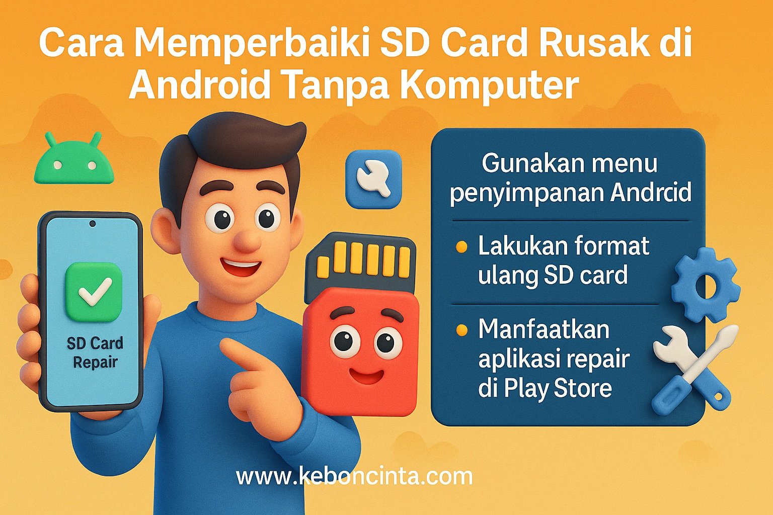 Cara Memperbaiki SD Card Rusak di Android Tanpa Komputer