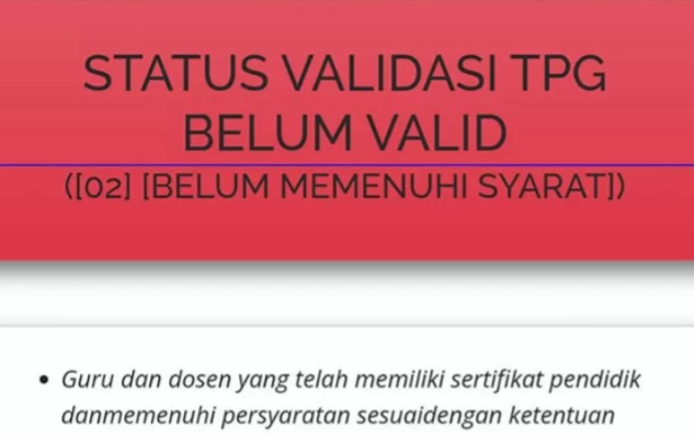 Update Validasi Info GTK Terbaru: Penyebab dan Solusi Status Belum Valid untuk Pencairan TPG TW3