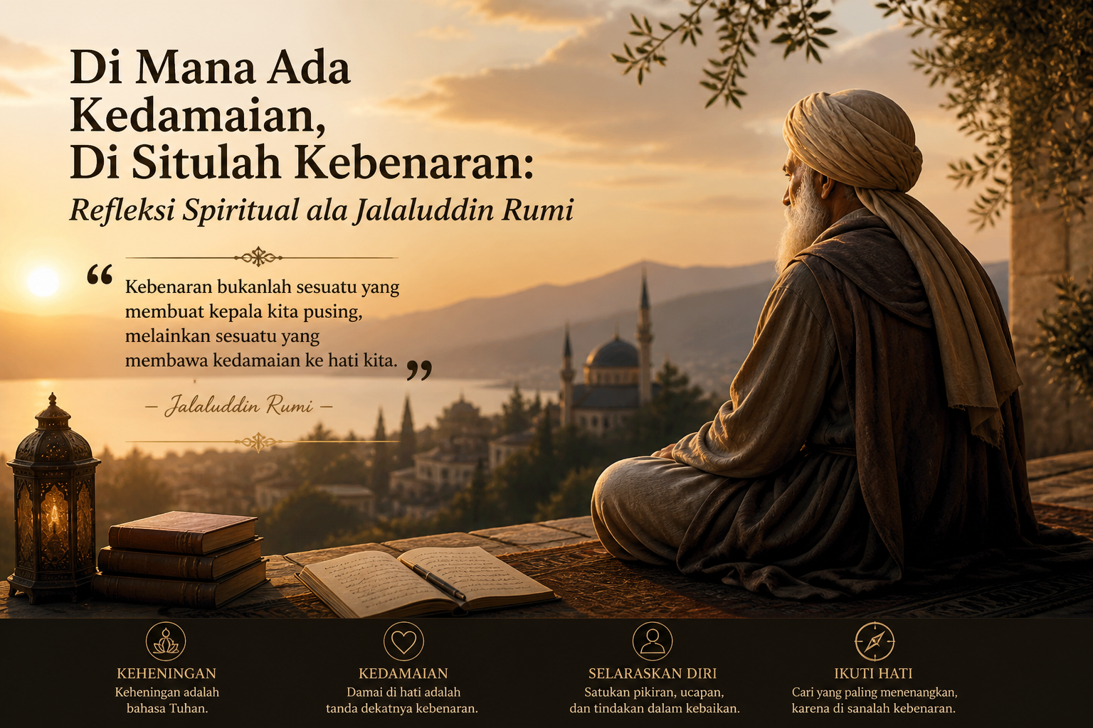 DiMana Ada Kedamaian, Di Situlah Kebenaran: Refleksi Spiritual ala JaDiMana Ada Kedamaian, Di Situlah Kebenaran: Refleksi Spiritual ala Jalaluddin Rumi
