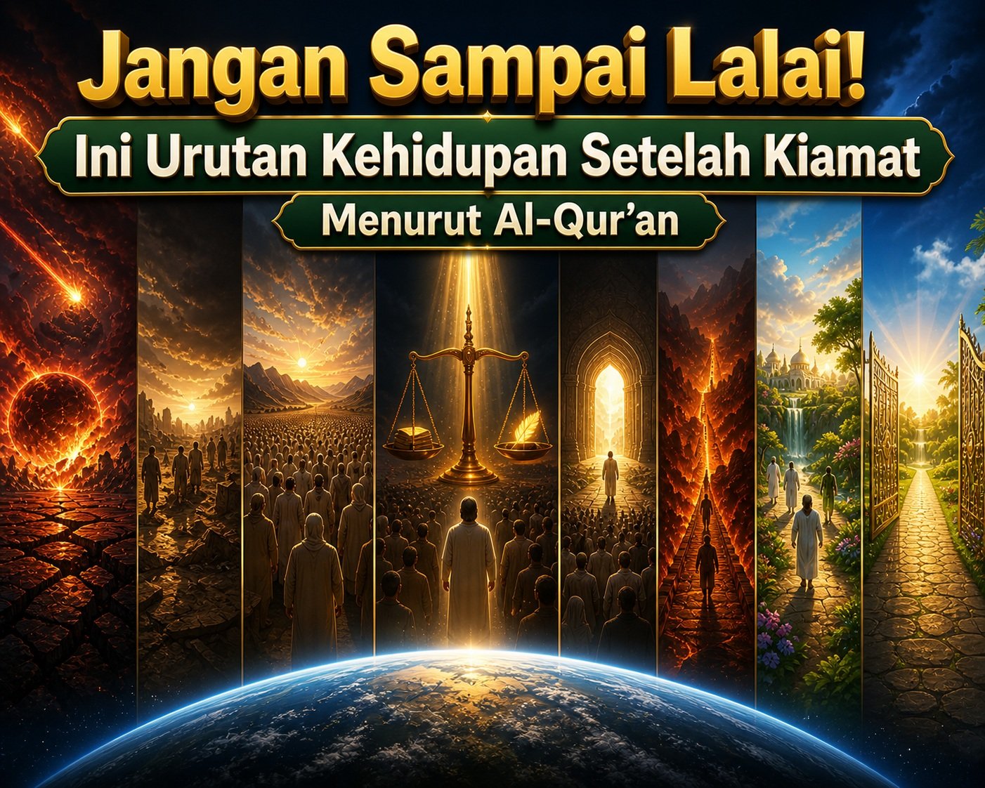 Jangan Sampai Lalai! Ini Urutan Kehidupan Setelah Kiamat Menurut Al-Qur'an