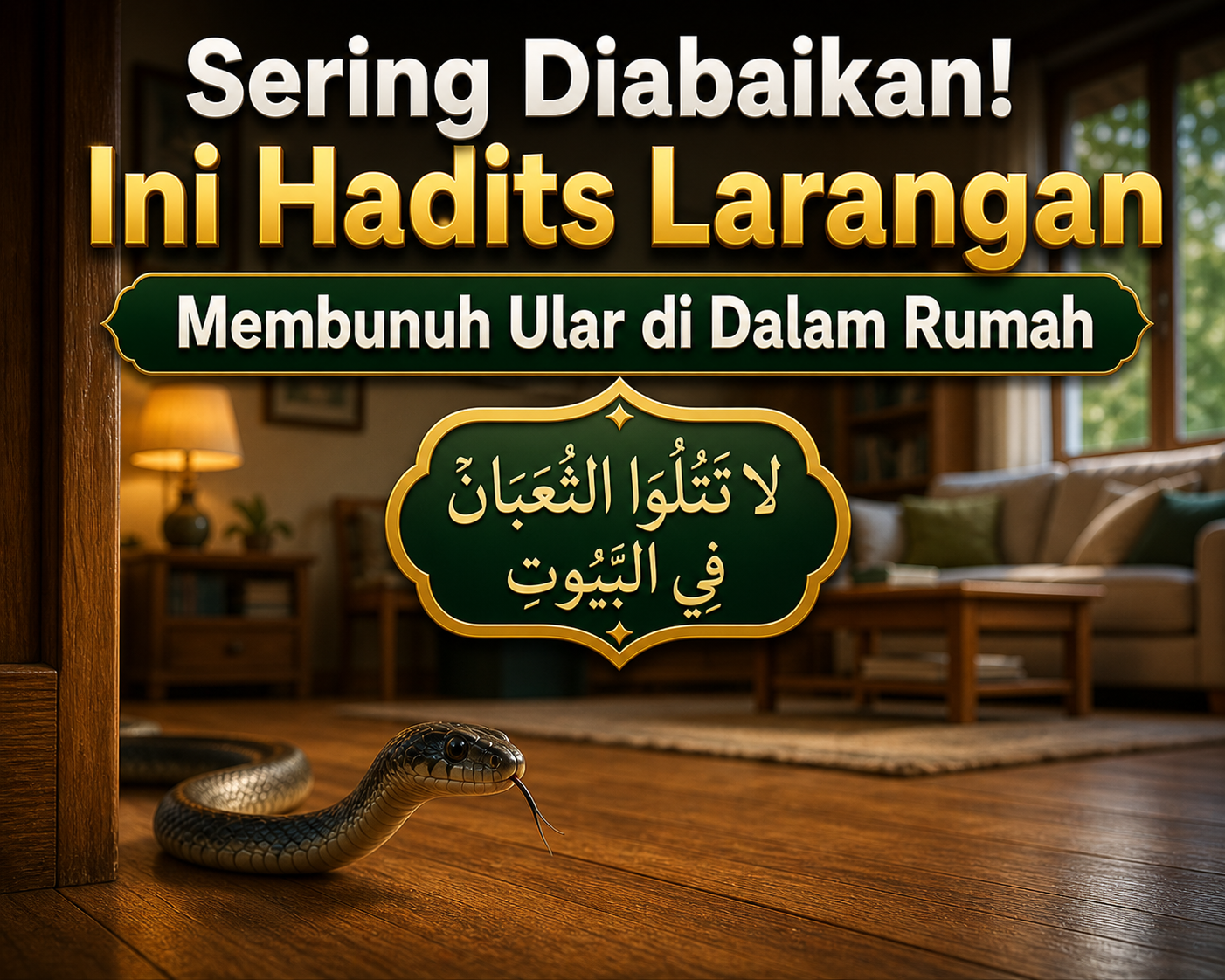 Sering Diabaikan! Ini Hadits Larangan Membunuh Ular di Dalam Rumah