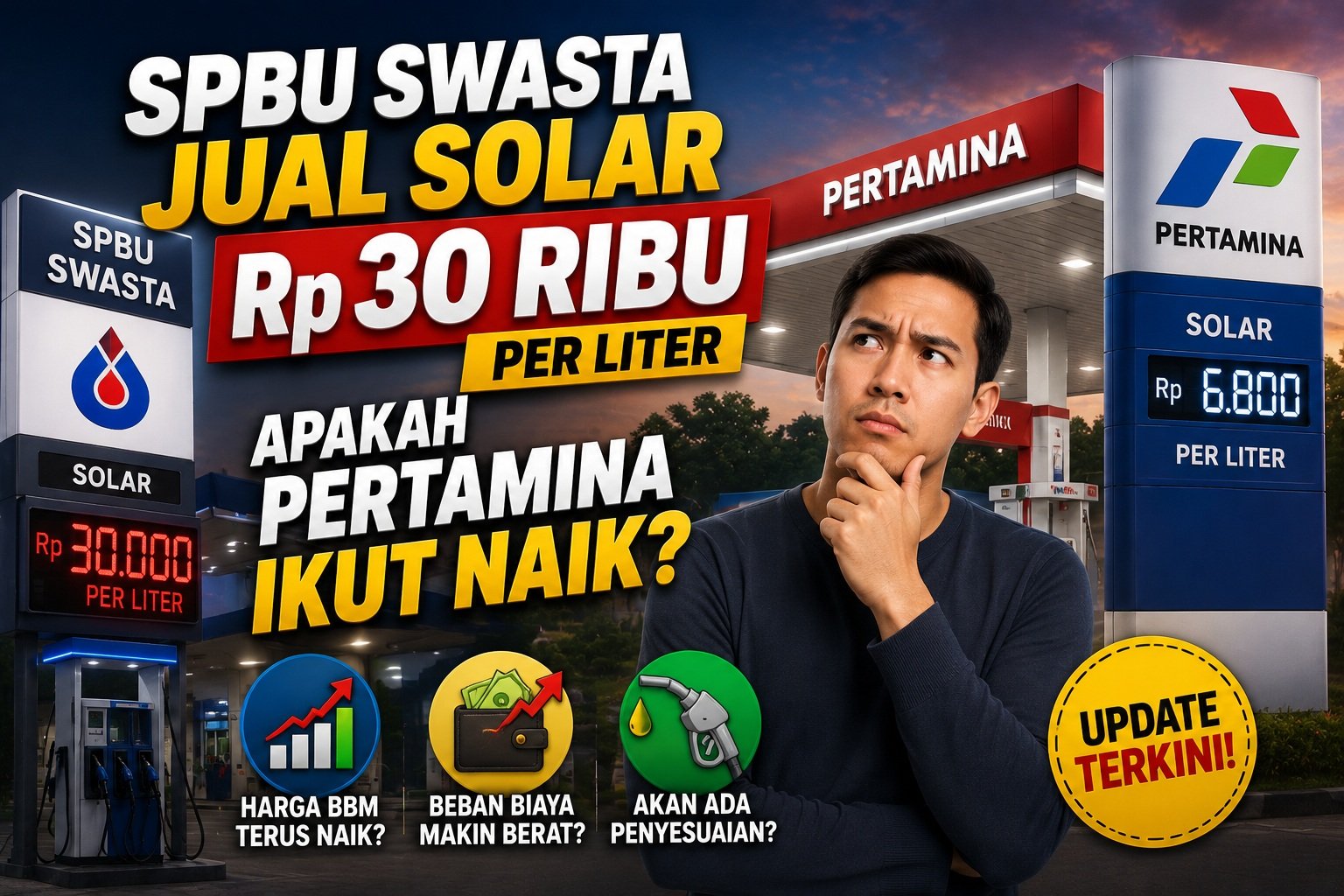 SPBU Swasta Jual Solar Rp 30 Ribu per Liter, Apakah Pertamina Ikut Naik?