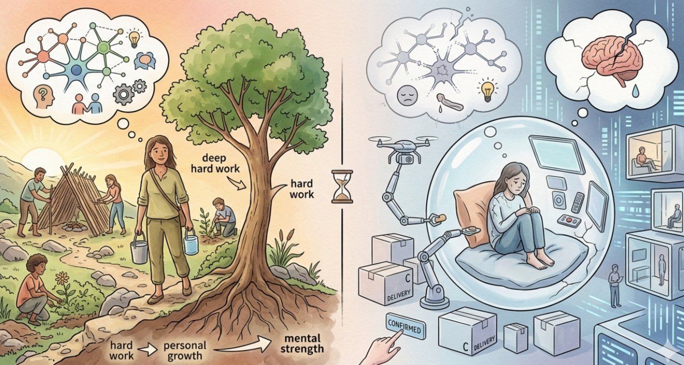 The Paradox of Convenience: Kenapa Hidup yang Makin "Mudah" Justru Membuat Kita Makin Rapuh secara Mental