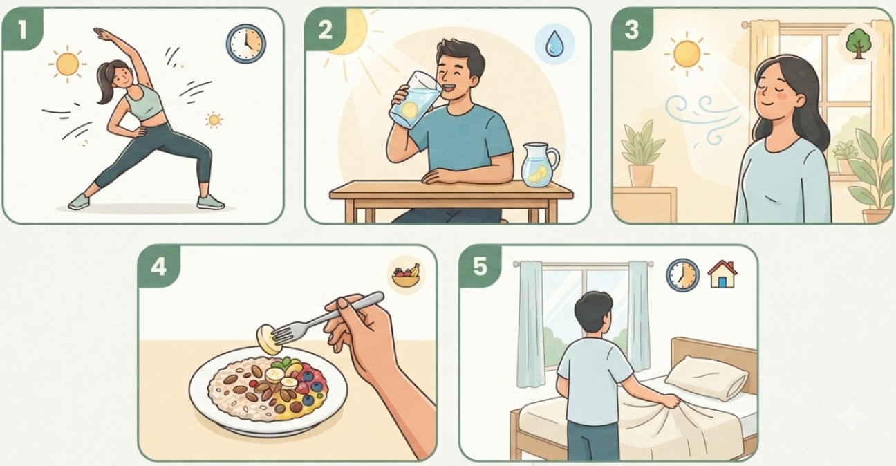 5 Kebiasaan Pagi untuk Tubuh Lebih Bugar