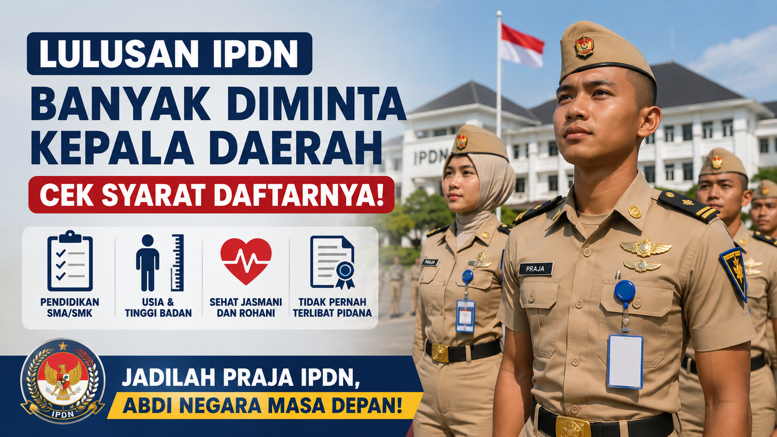Lulusan IPDN Diminati Pemerintah Daerah, Ini Gambaran Syarat Menjadi Calon Praja