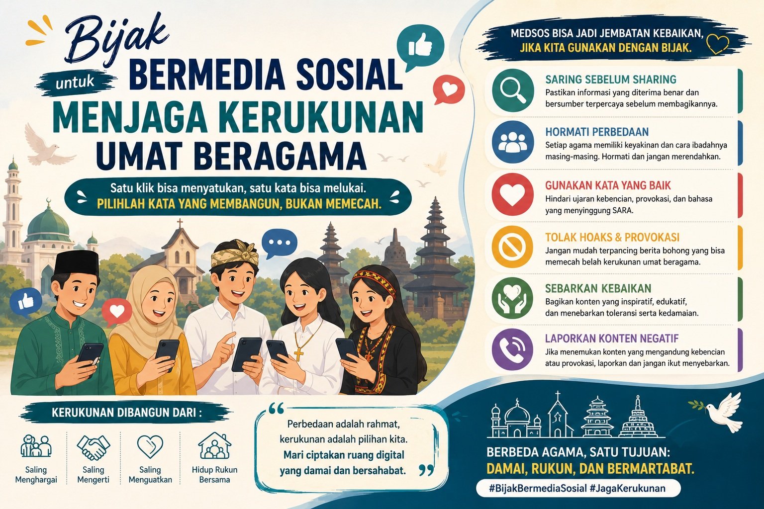 Bijak Bermedia Sosial untuk Menjaga Kerukunan Umat Beragama