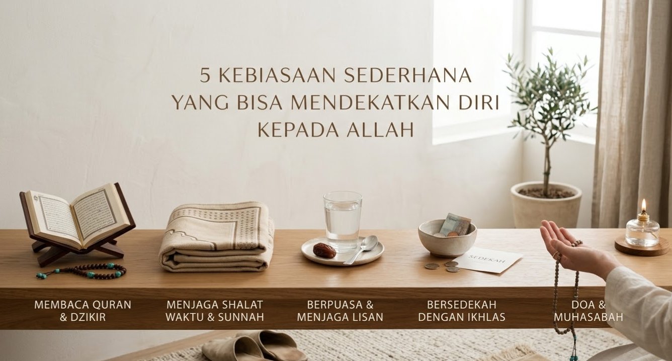 5 Kebiasaan Sederhana yang Bisa Mendekatkan Diri kepada Allah