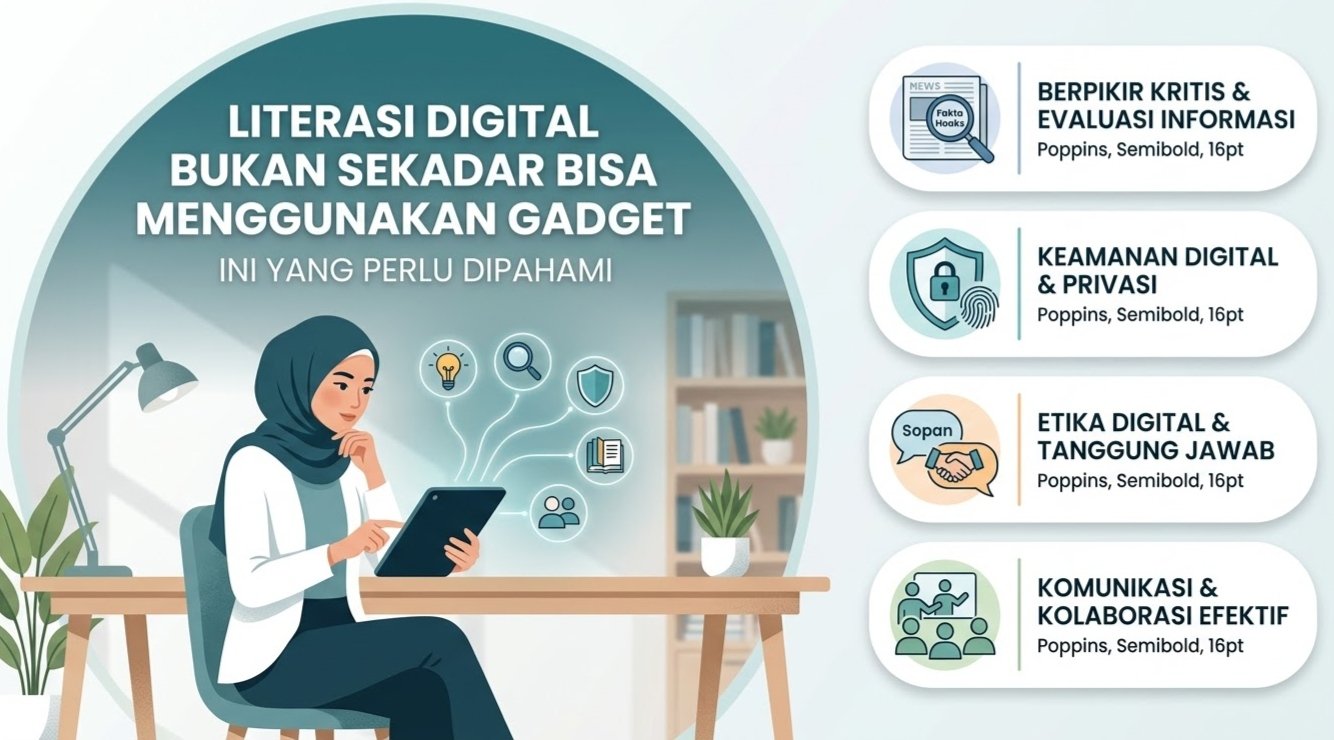 Literasi Digital Bukan Sekadar Bisa Menggunakan Gadget, Ini yang Perlu Dipahami