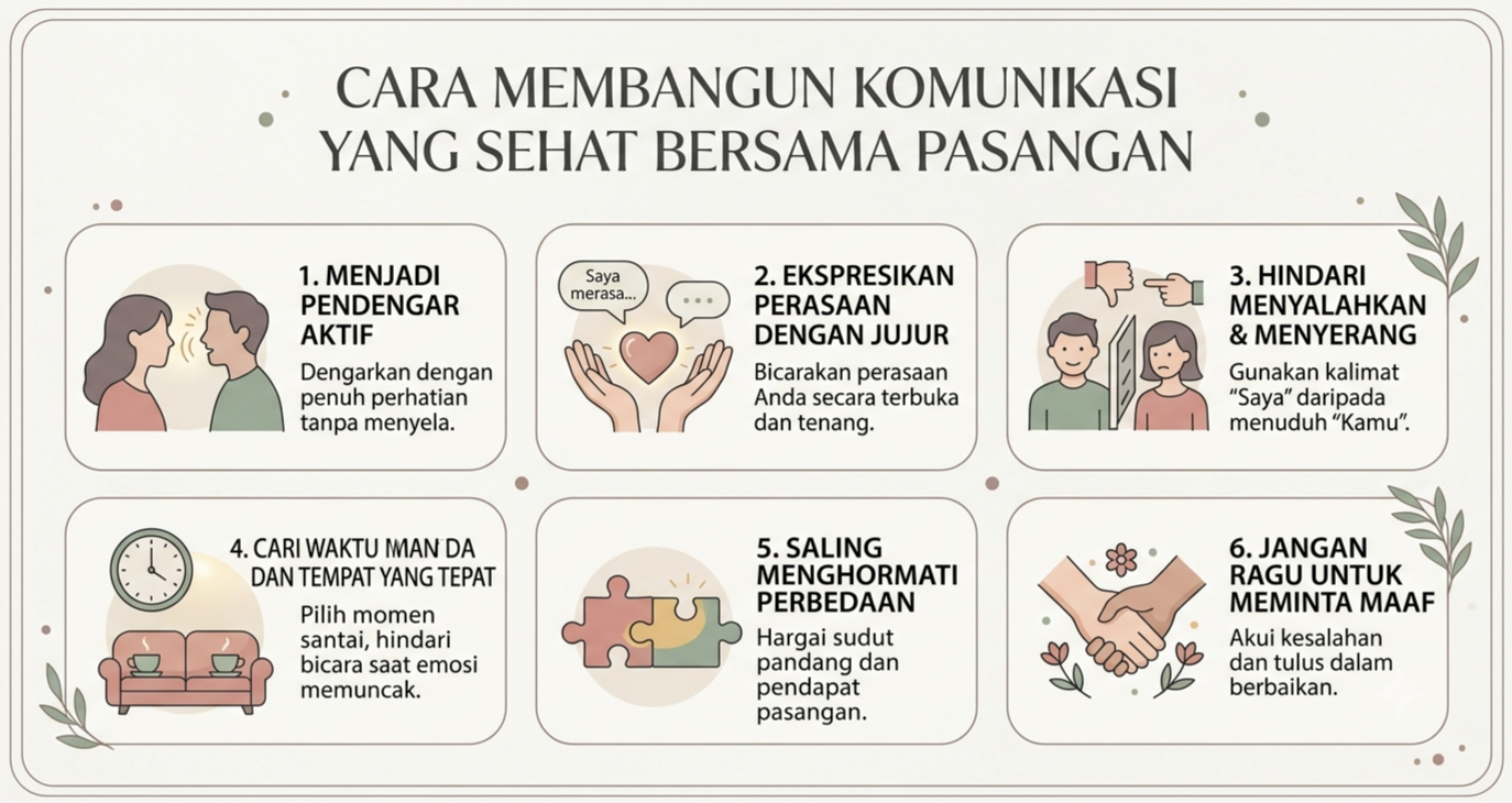 Cara Membangun Komunikasi yang Sehat bersama Pasangan