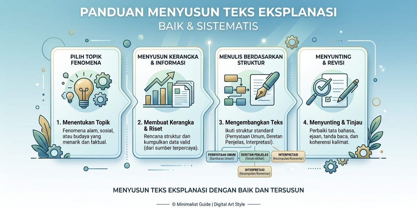 Cara Menyusun Teks Eksplanasi yang Baik dan Sistematis
