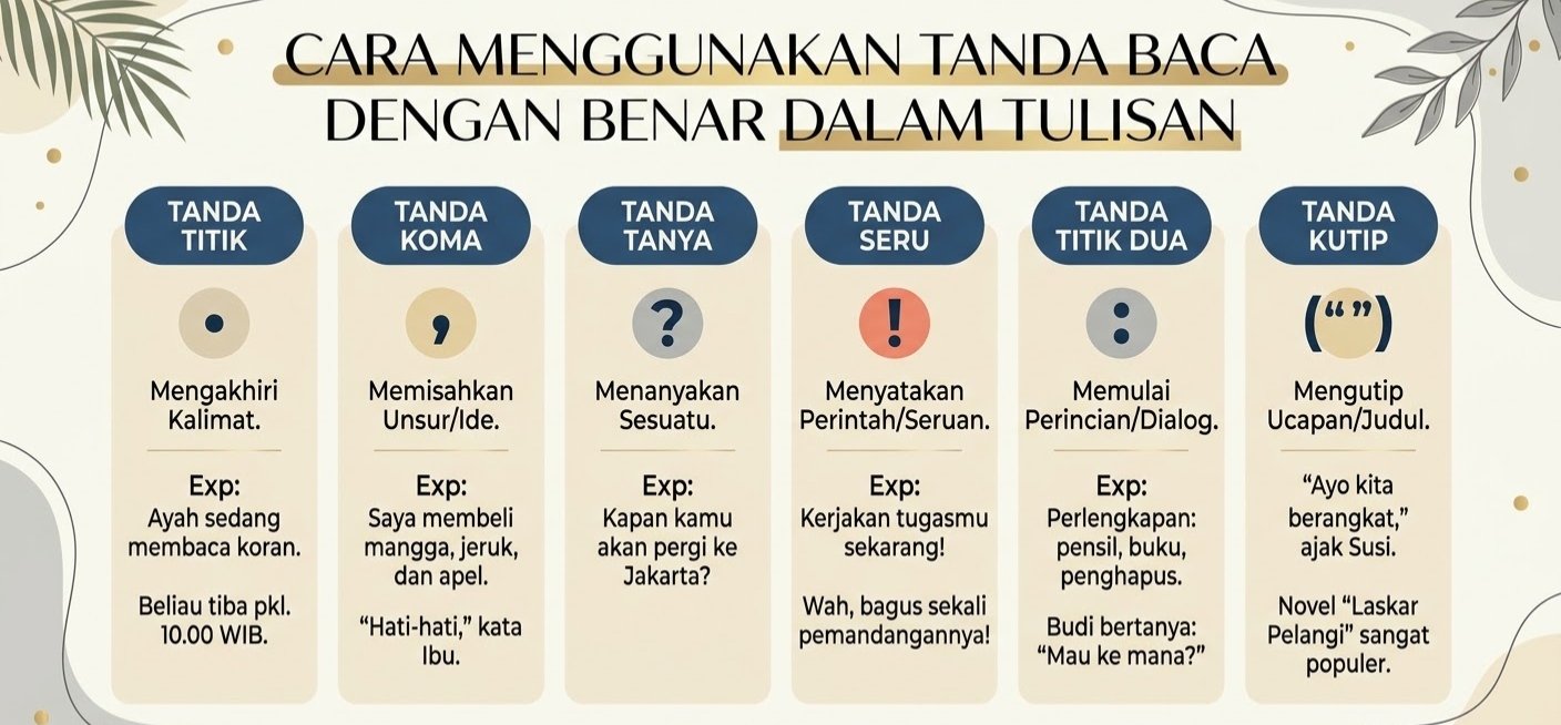 Cara Menggunakan Tanda Baca dengan Benar dalam Tulisan