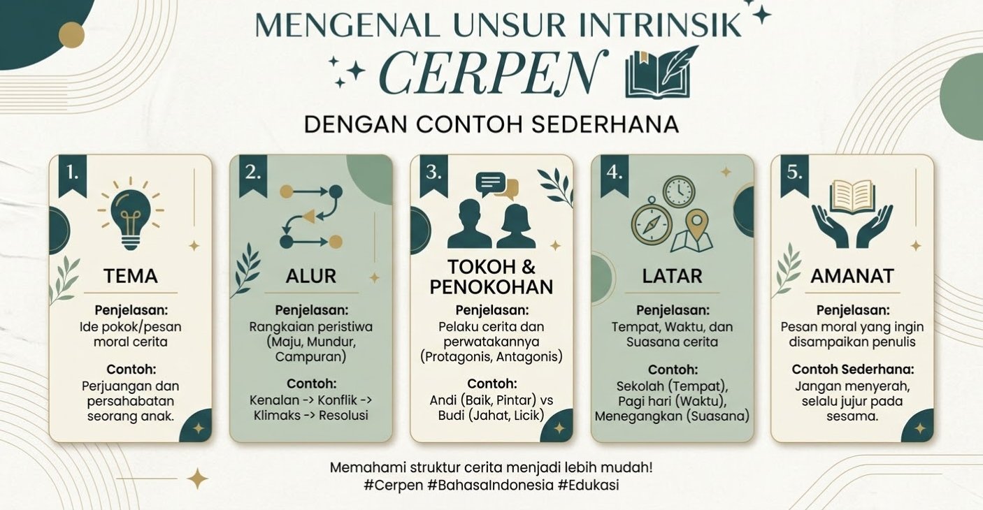 Mengenal Unsur Intrinsik Cerpen dengan Contoh Sederhana