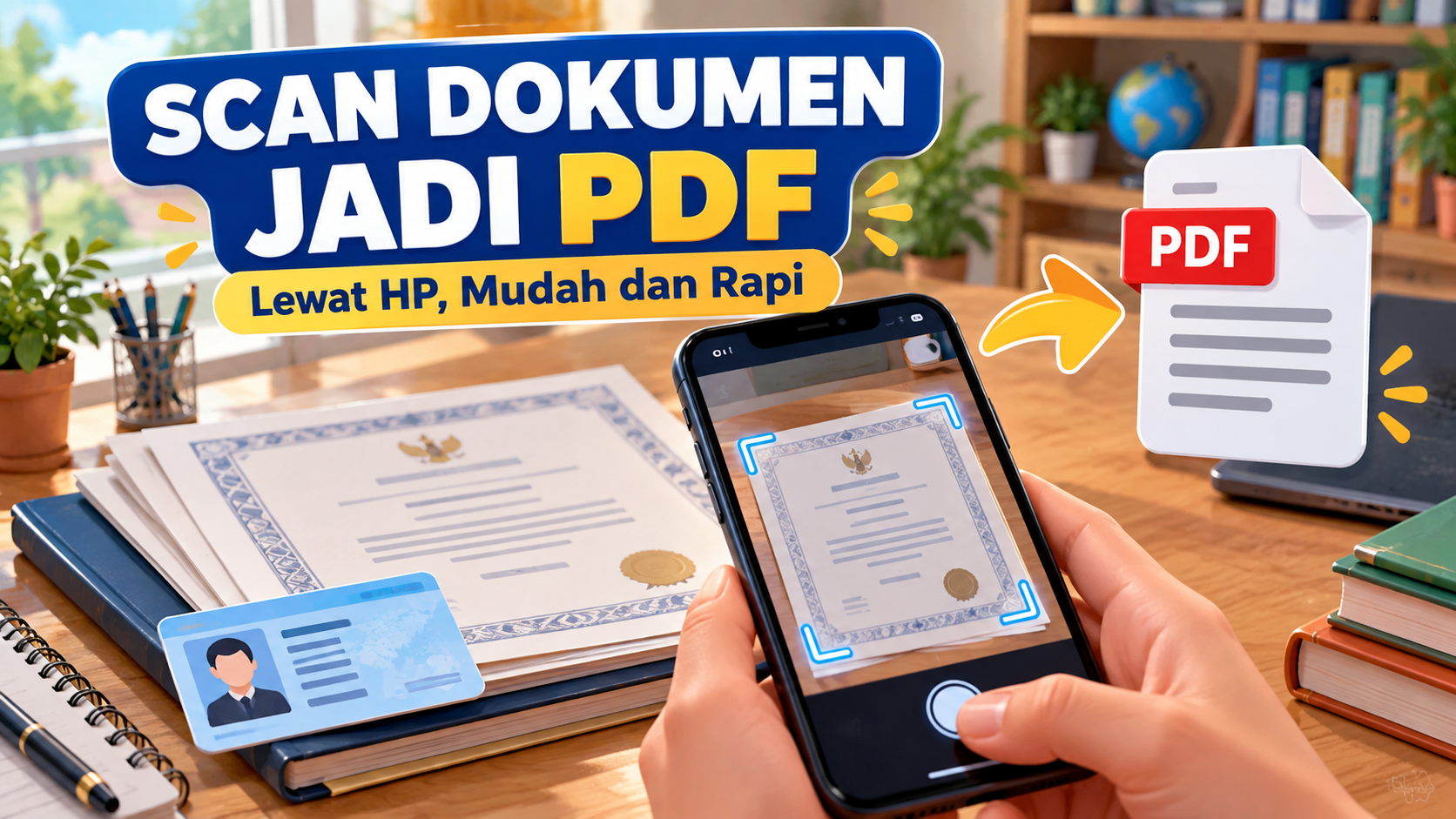 Cara Scan KTP, Ijazah, dan Dokumen Menjadi PDF Menggunakan HP