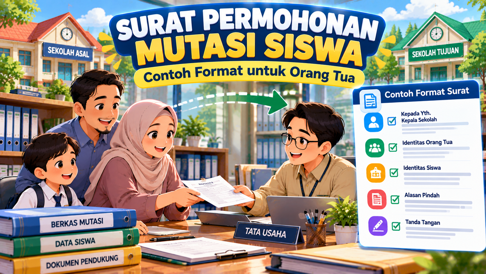 Contoh Surat Permohonan Mutasi Siswa dari Orang Tua, Lengkap dengan Format