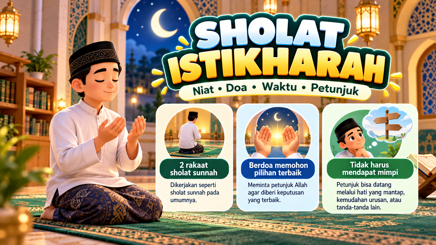 Tata Cara Sholat Istikharah, Lengkap dengan Niat, Doa, Waktu Pelaksanaan, dan Petunjuknya