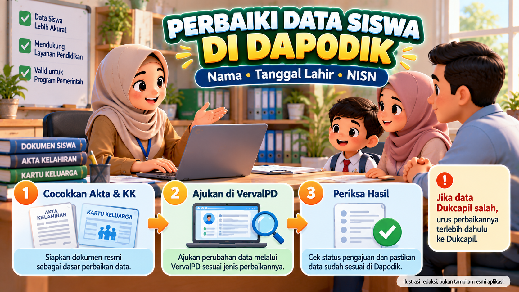 Nama atau Tanggal Lahir Siswa Salah di Dapodik? Ini Cara Memperbaikinya lewat VervalPD