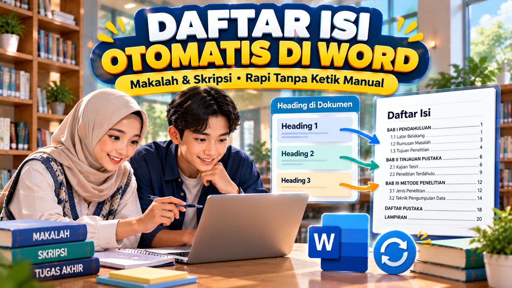 Cara Membuat Daftar Isi Otomatis di Microsoft Word untuk Makalah dan Skripsi