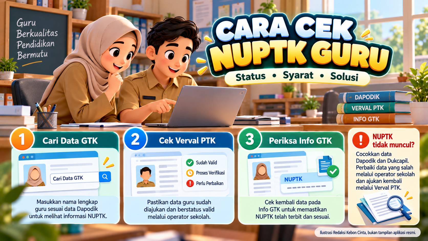 Cara Mengecek NUPTK Guru Secara Online, Lengkap dengan Syarat dan Solusi Jika Tidak Ditemukan
