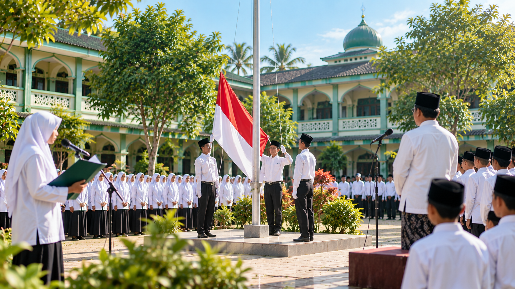 Susunan Acara Upacara Hari Santri 2026 di Sekolah dan Madrasah, Lengkap dengan Petugasnya