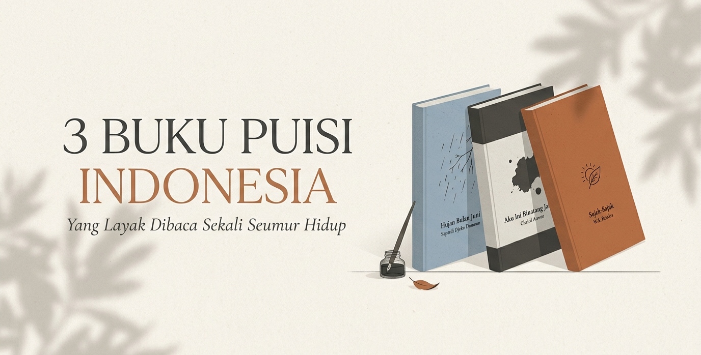 3 Buku Puisi yang Wajib Dibaca Sekali Seumur Hidup