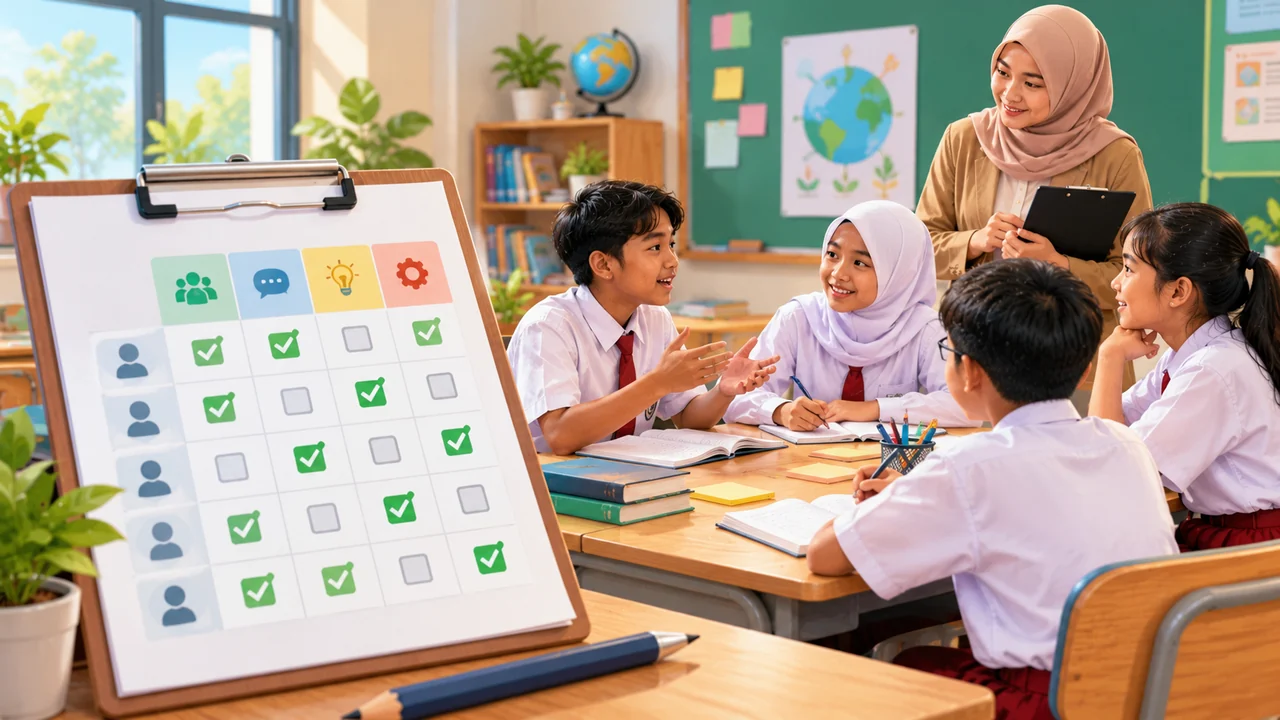 Contoh Lembar Observasi Keaktifan Siswa saat Diskusi Kelompok dan Cara Mengisinya