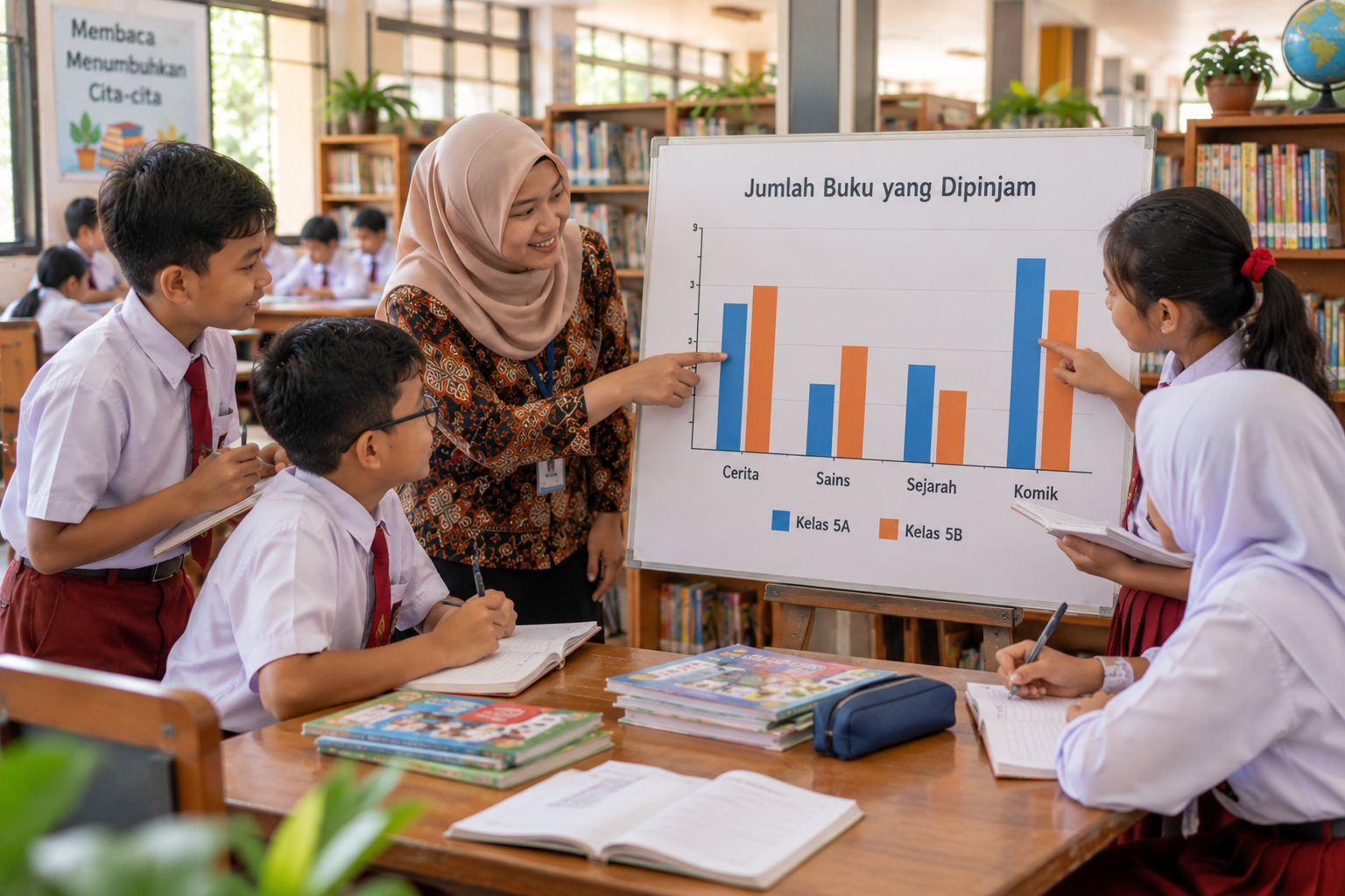 Cara Membaca Diagram Batang Ganda untuk Siswa Kelas 5 SD, Lengkap dengan Latihan Soal