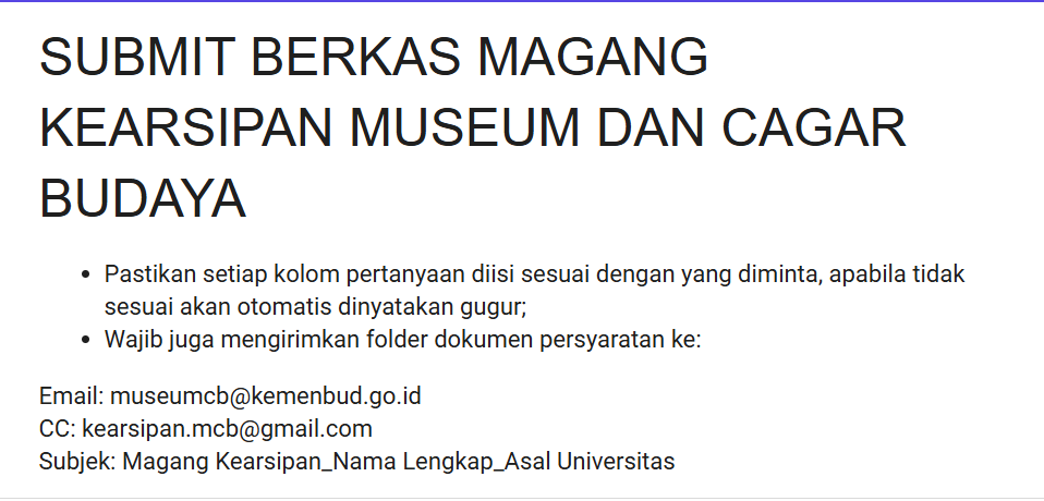 Tertarik Magang di Museum? Kemenbud Buka Magang Kearsipan Batch 3, Mahasiswa D3-S1 Bisa Daftar!