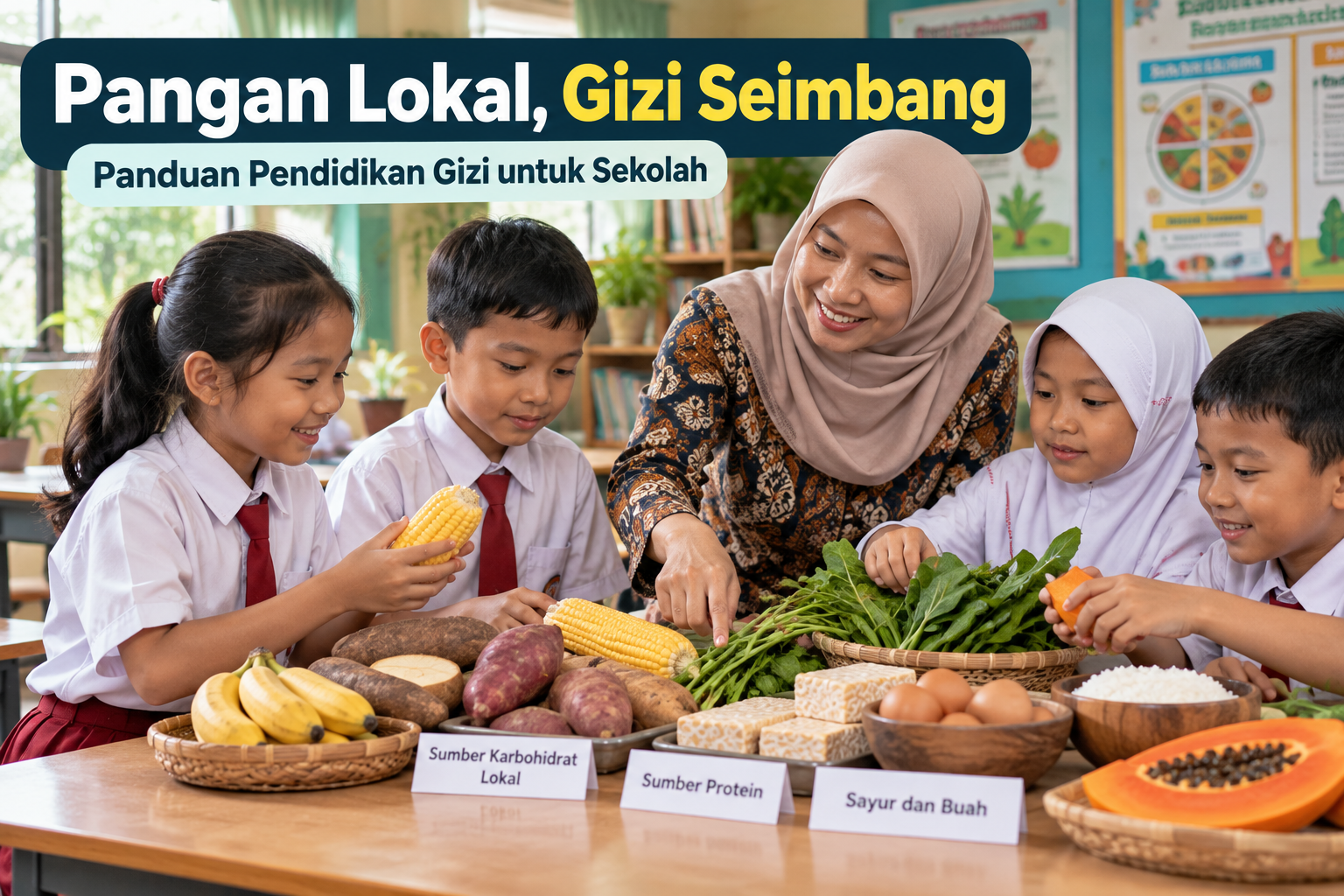 Kemendikdasmen Luncurkan Panduan Pendidikan Pangan dan Gizi Berbasis Pangan Lokal, Apa Manfaatnya bagi Sekolah?