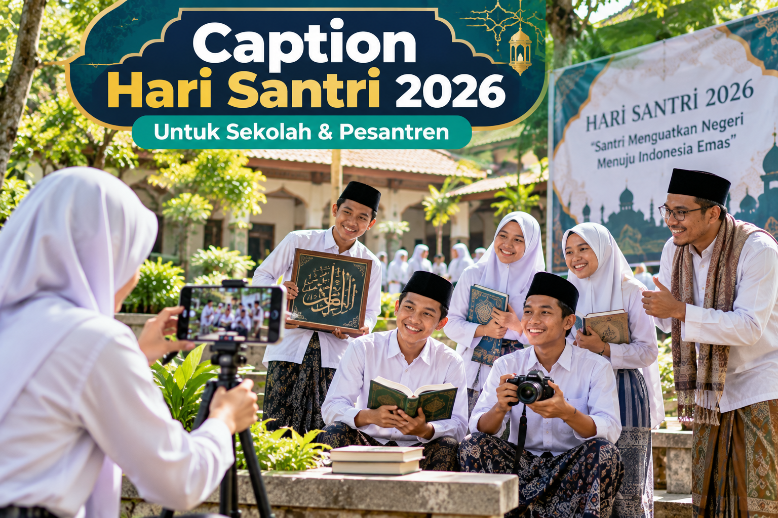 Contoh Caption Hari Santri 2026 untuk Media Sosial Sekolah dan Pesantren