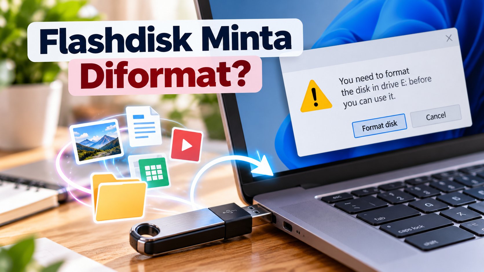 Flashdisk Meminta Diformat saat Dibuka? Ini Langkah Awal agar Tidak Terburu-buru Menghapus Data