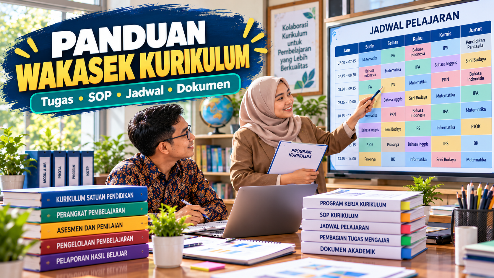Panduan Wakasek Kurikulum: Tugas, SOP, Jadwal Pelajaran, dan Dokumen Akademik Sekolah