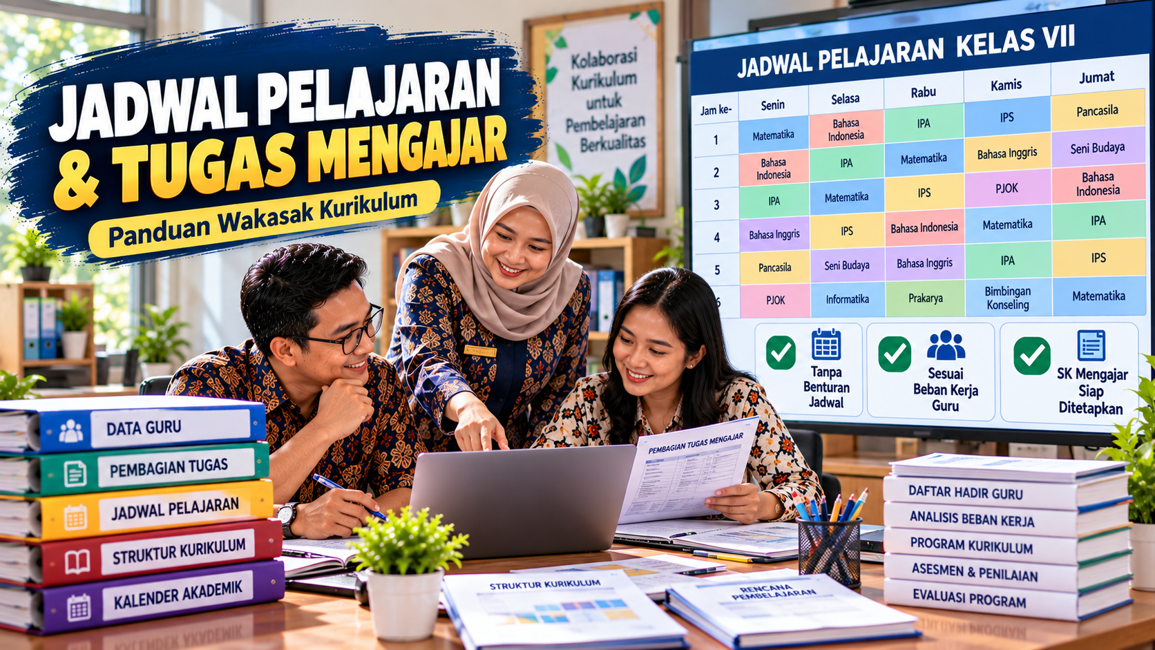 Cara Menyusun Jadwal Pelajaran dan Pembagian Tugas Mengajar Guru, Lengkap dengan Contoh Format