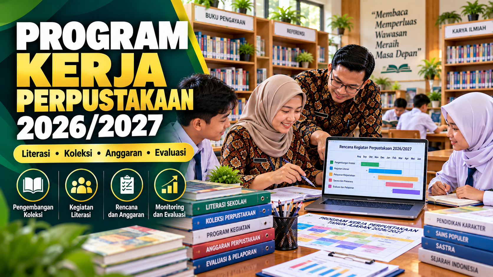 Cara Menyusun Program Kerja Perpustakaan Sekolah 2026/2027: Kegiatan Literasi, Anggaran, dan Contoh Format