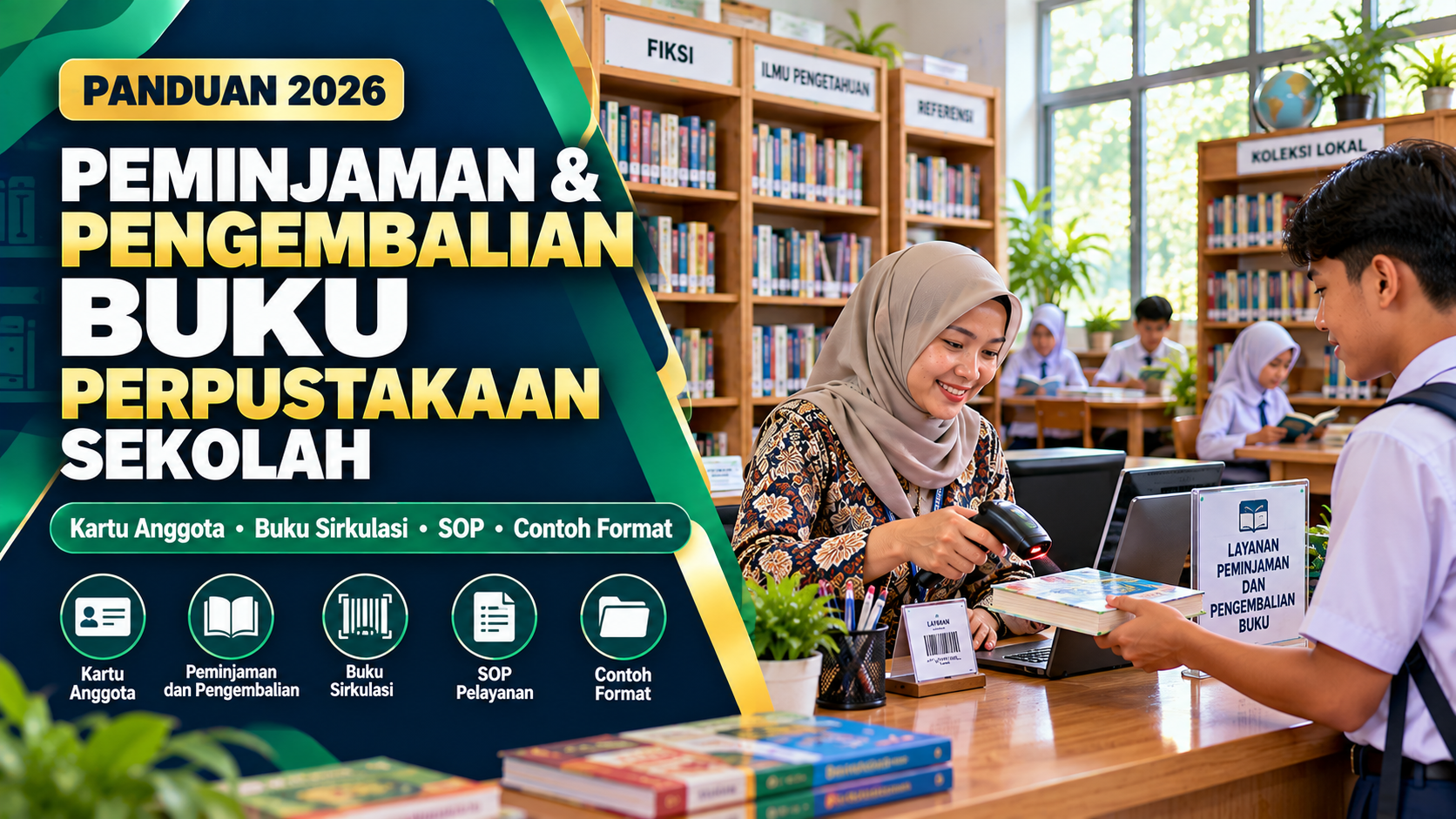 Panduan Peminjaman dan Pengembalian Buku Perpustakaan Sekolah 2026: Kartu Anggota, SOP, dan Contoh Format