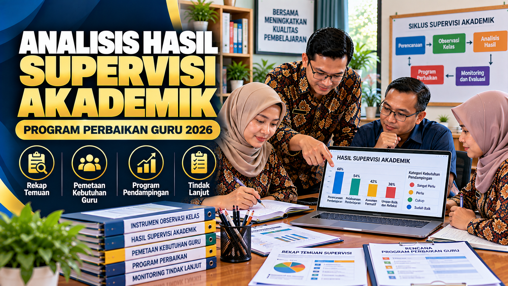 Cara Menganalisis Hasil Supervisi Akademik Sekolah 2026: Rekap Temuan, Pemetaan Guru, dan Program Perbaikan