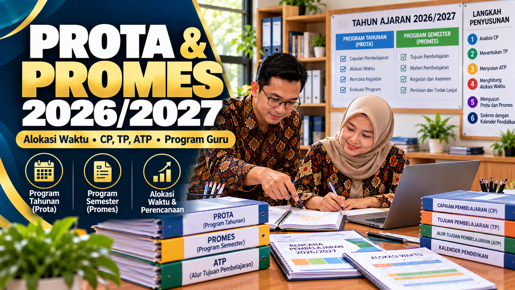 Cara Menyusun Prota dan Promes Guru 2026/2027: Alokasi Waktu, Langkah, dan Contoh Format