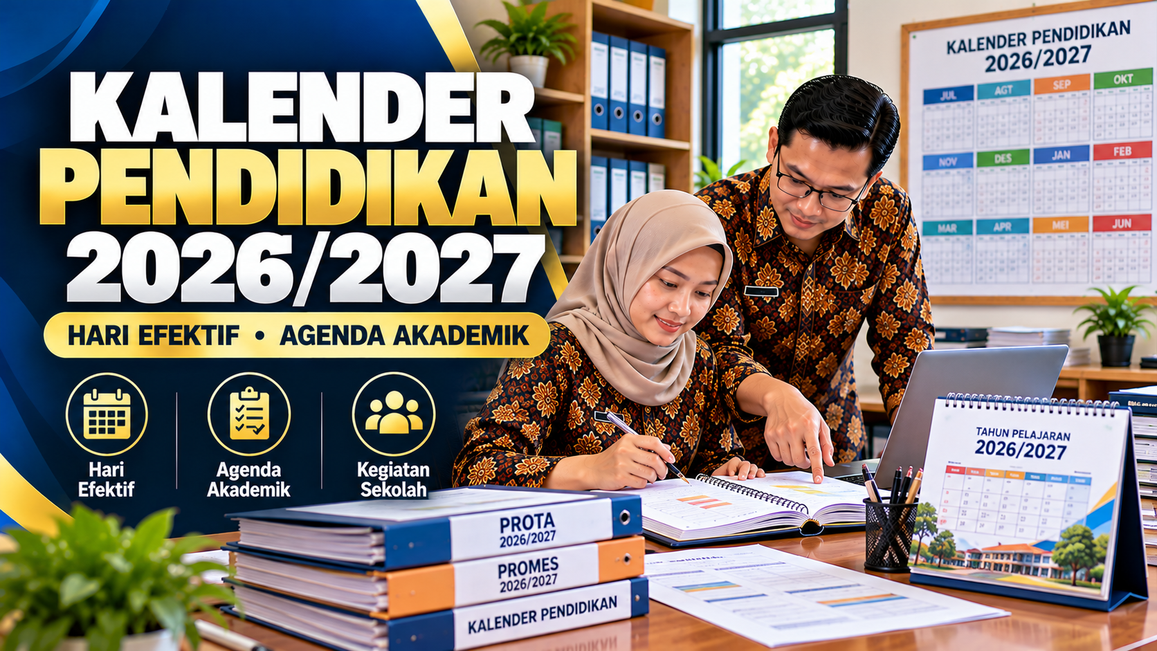 Cara Menyusun Kalender Pendidikan Sekolah 2026/2027: Hari Efektif, Jadwal Akademik, dan Contoh Format