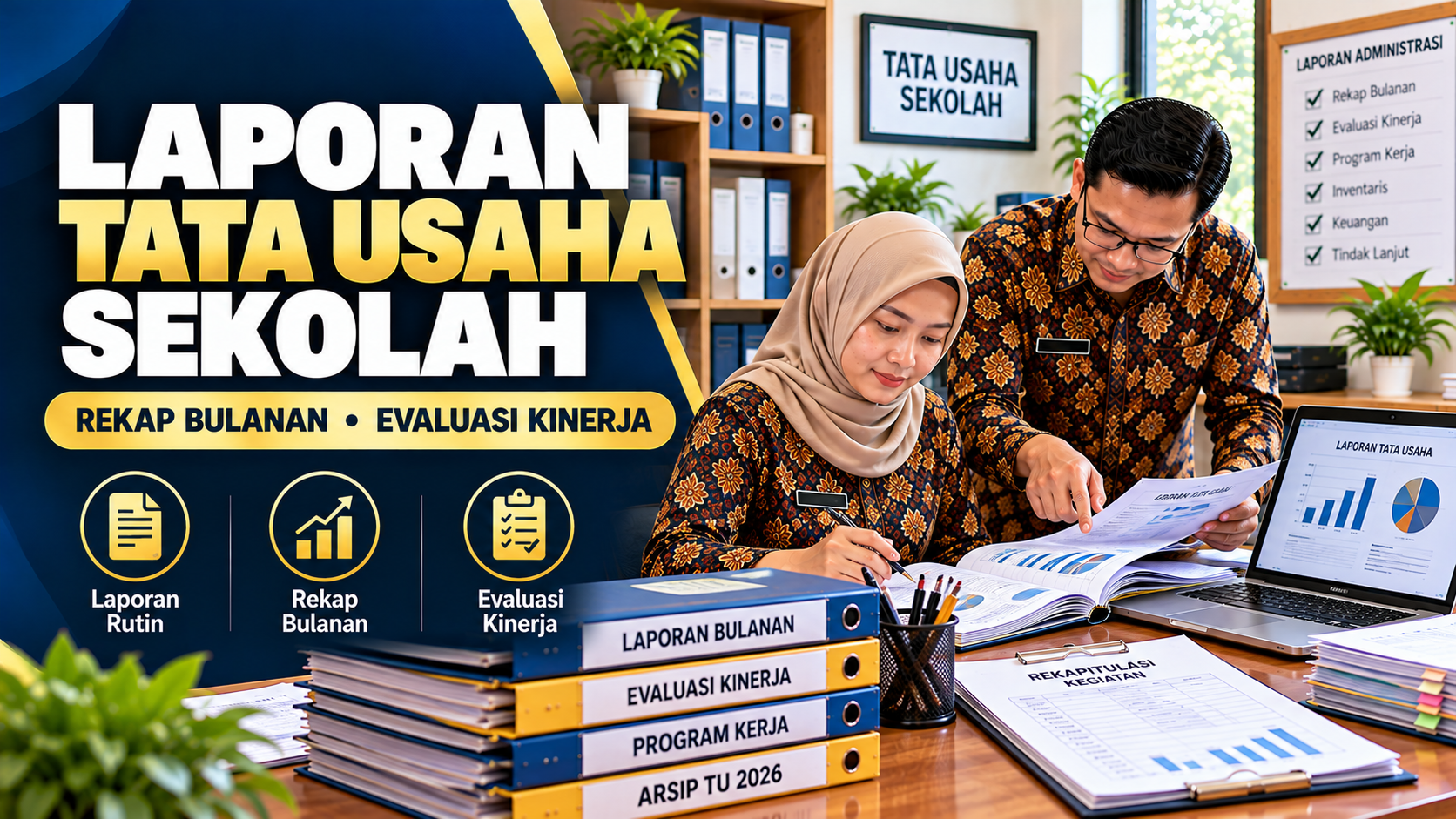 Panduan Laporan Administrasi Tata Usaha Sekolah 2026: Rekap Bulanan, Evaluasi Kinerja, dan Contoh Format