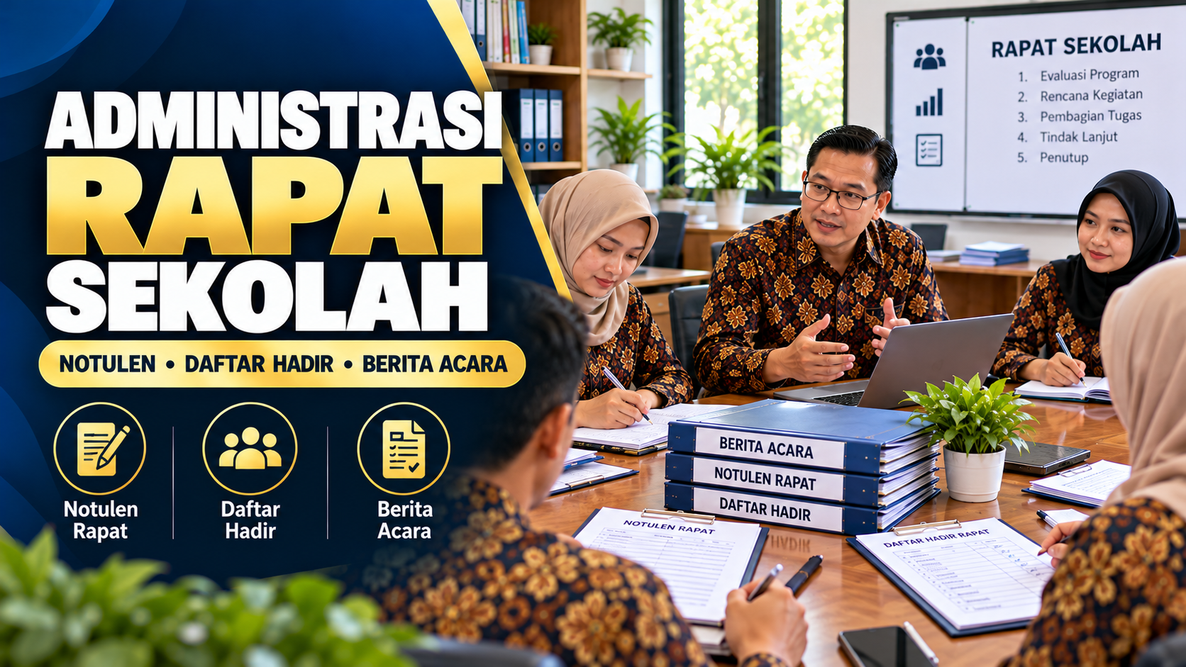 Panduan Administrasi Rapat Sekolah 2026: Notulen, Daftar Hadir, Undangan, Berita Acara, dan Contoh Format