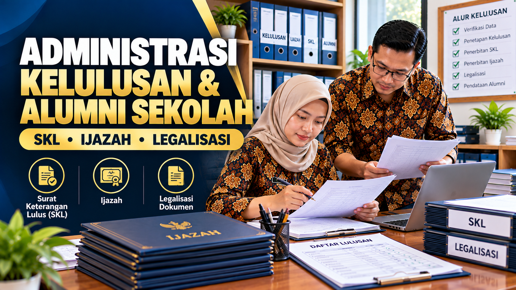 Panduan Administrasi Kelulusan dan Alumni Sekolah 2026: SKL, Buku Induk Lulusan, Ijazah, dan Legalisasi